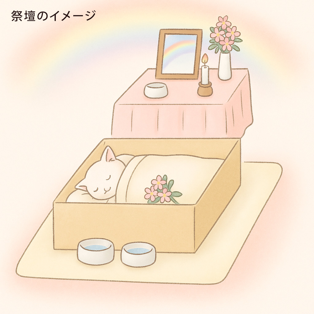 ペットネコの祭壇について